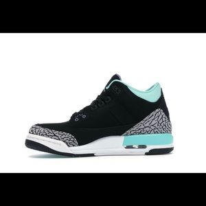 Bleached Turquoise Air Jordan 3s GS